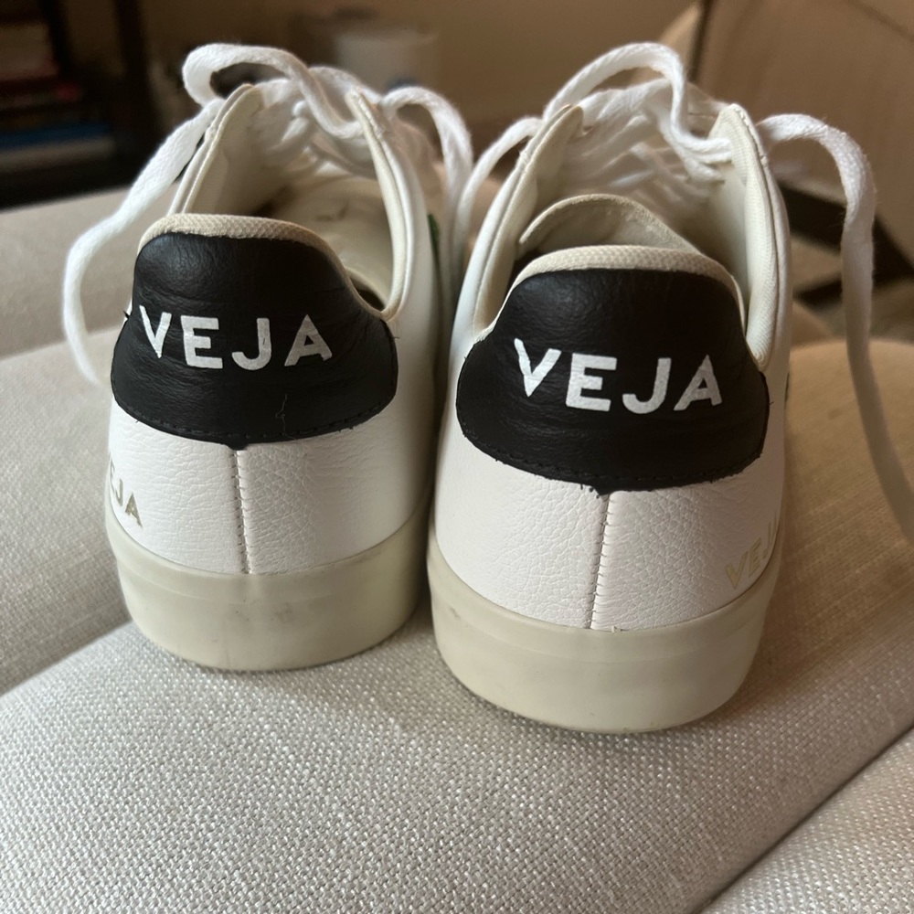Veja low tops green white black size 39  (8.5) just a bit too small for me.